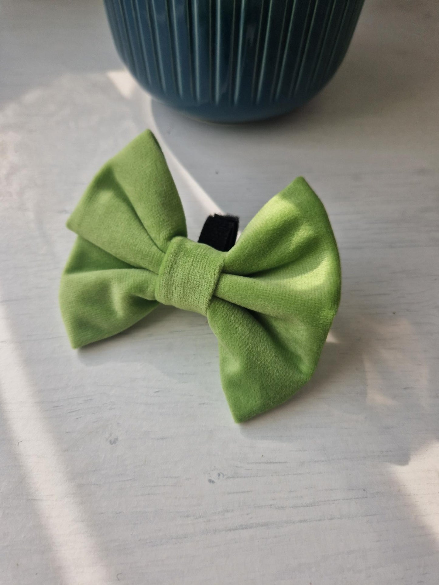Lime Velvet Bow
