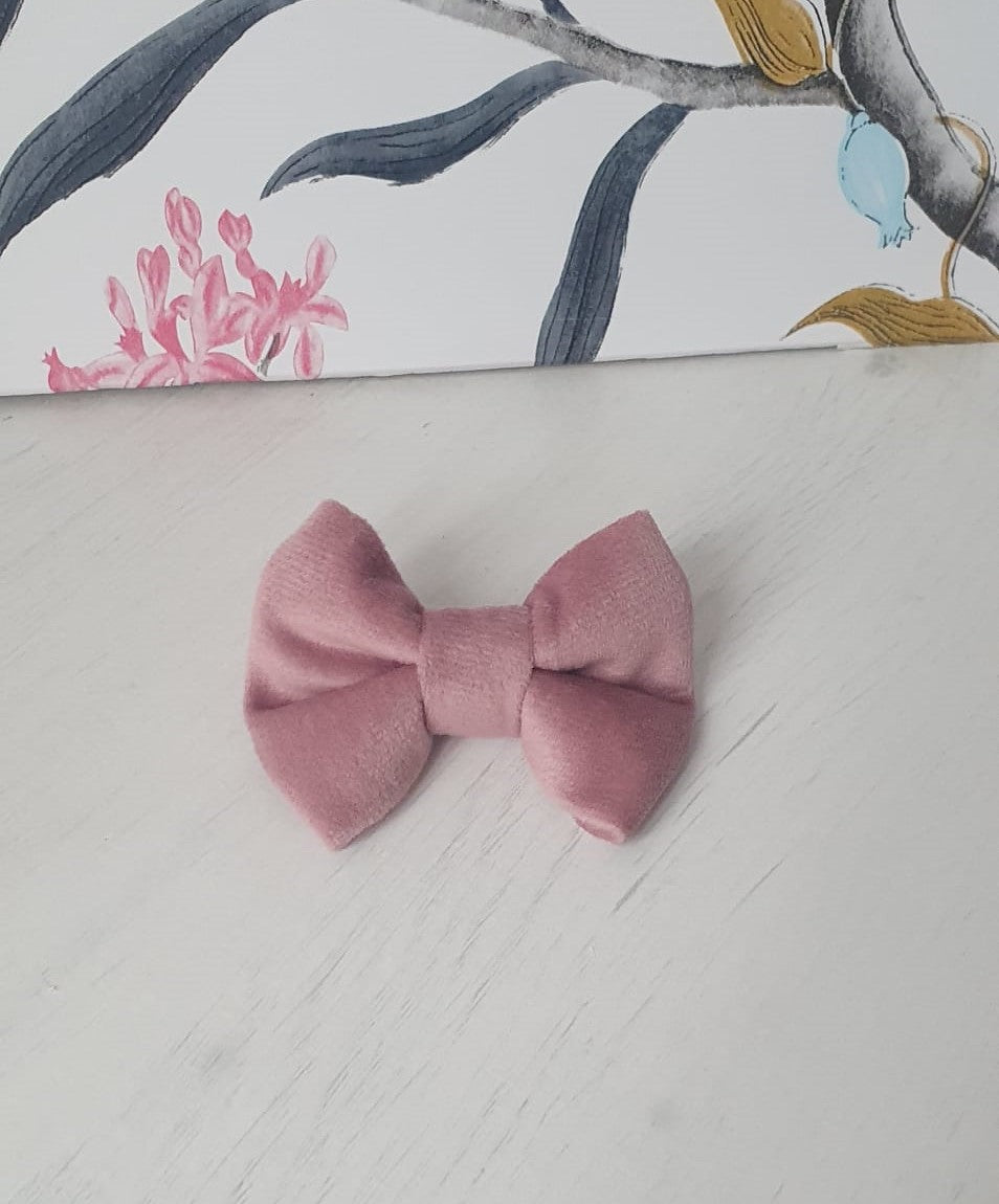 Mini English Rose Hair Bow