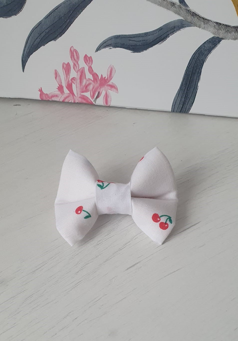 Mini Cherries Hair Bow