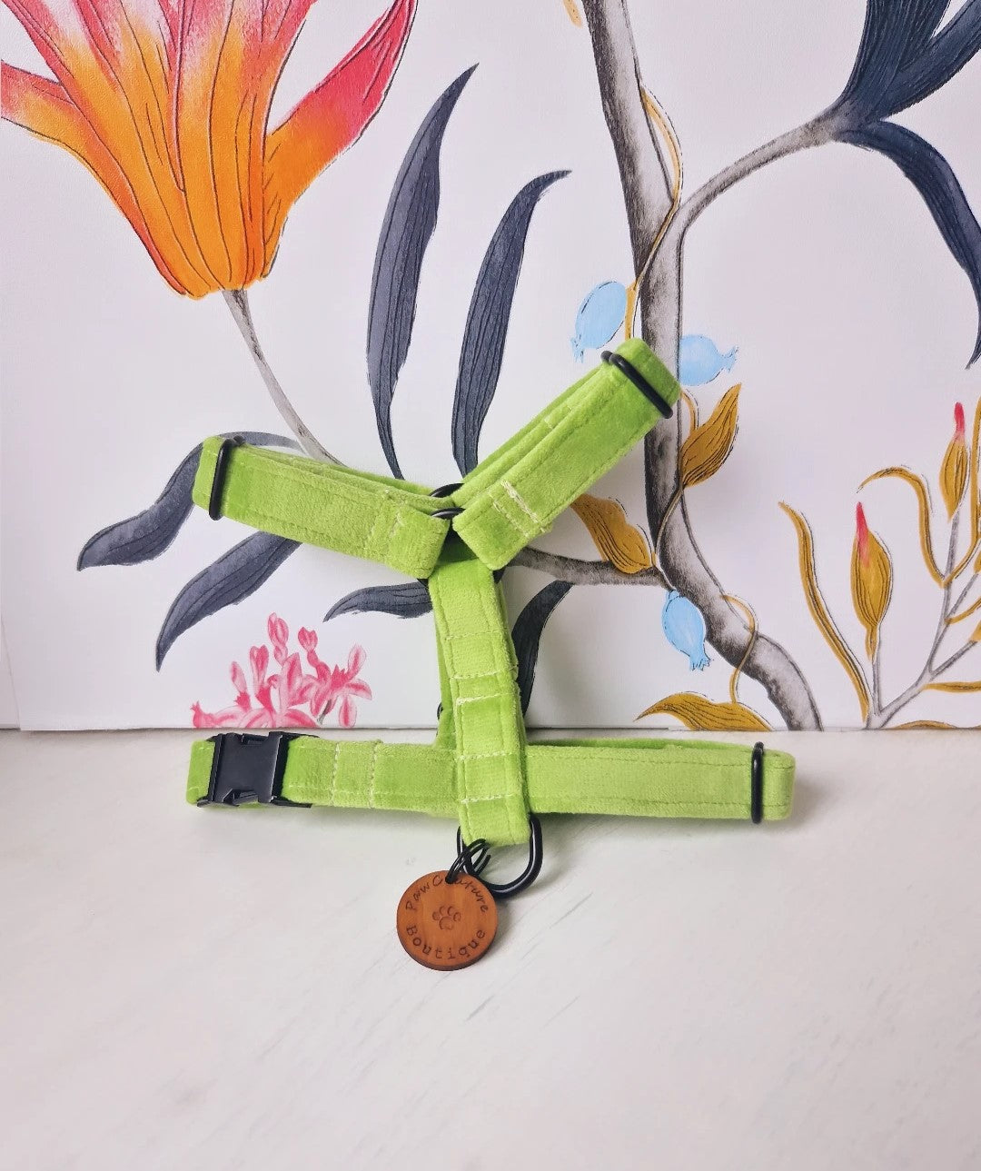 Lime Velvet Harness