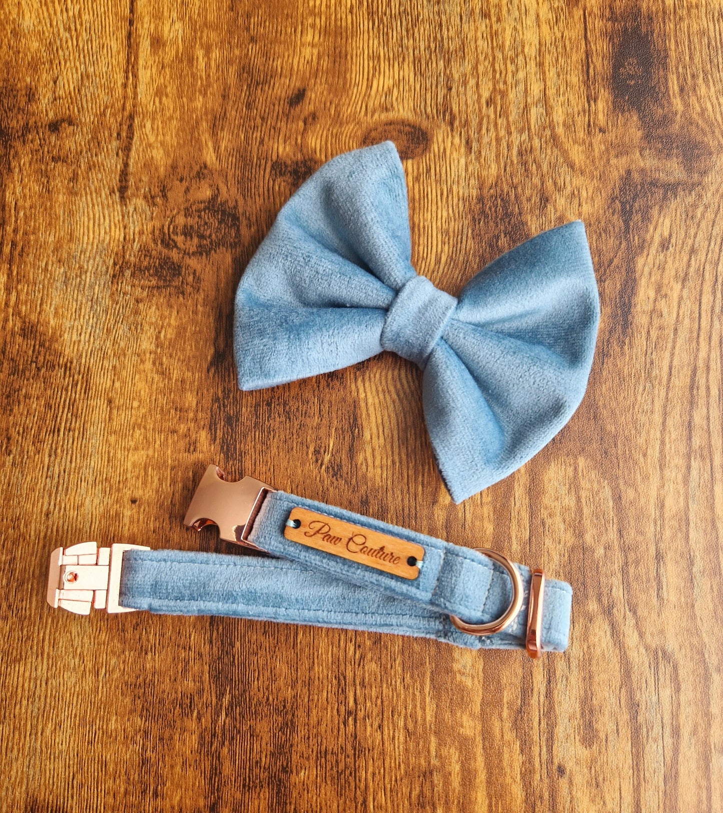 Velvet Duck Egg Dog Collar