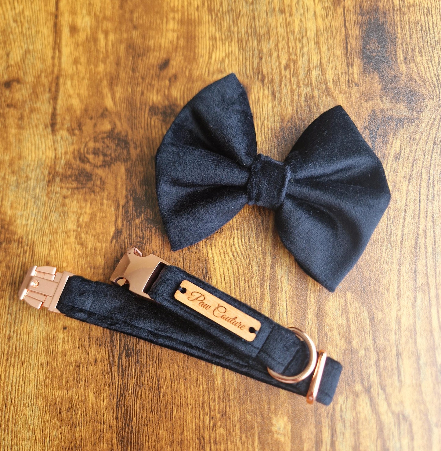 Velvet Ebony Dog Collar