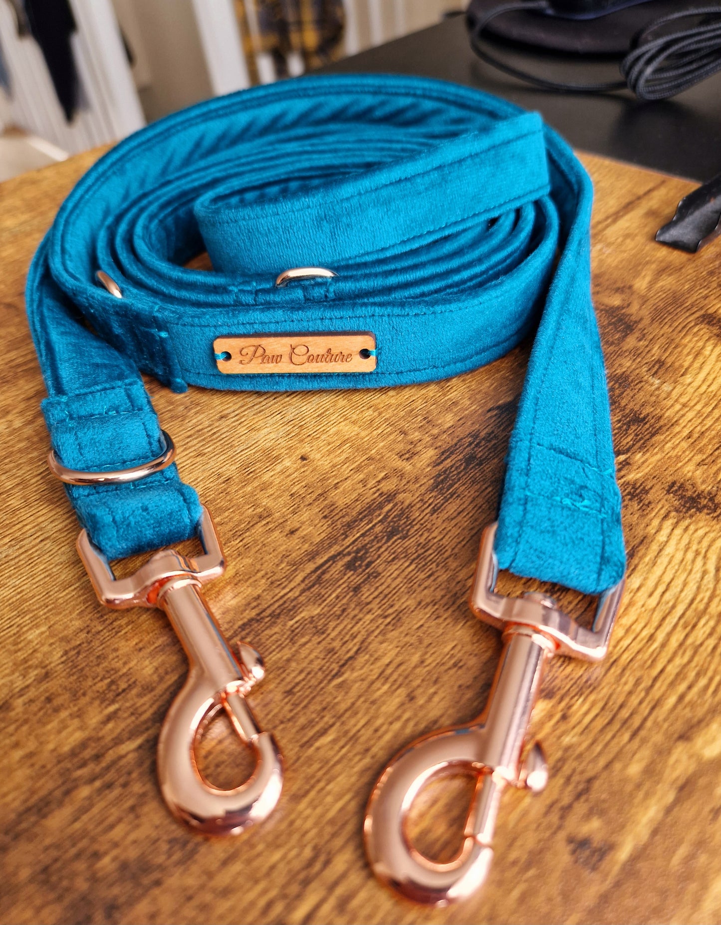 Velvet Teal Double Ended Clip Lead