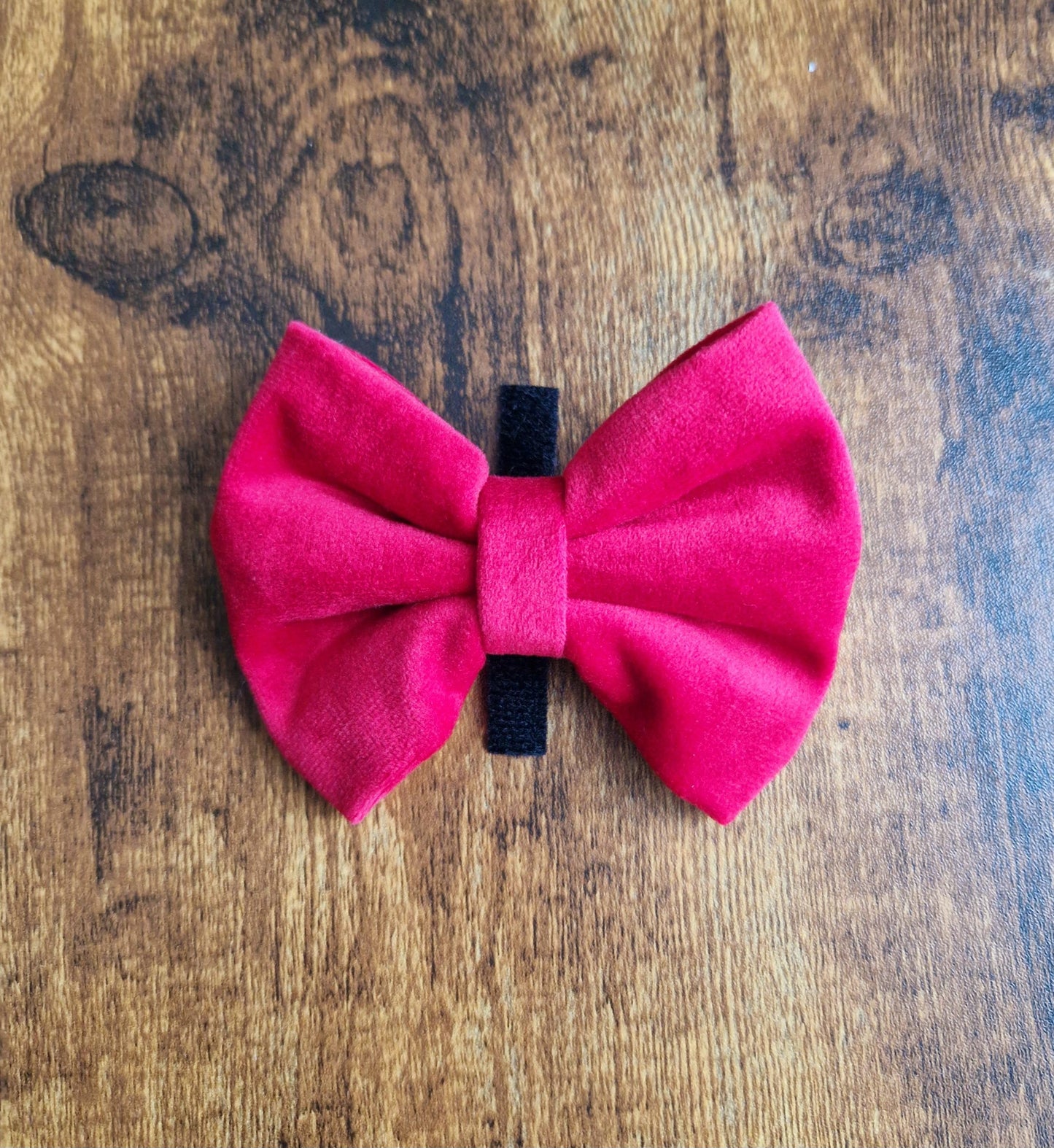 Velvet Poppy Bow
