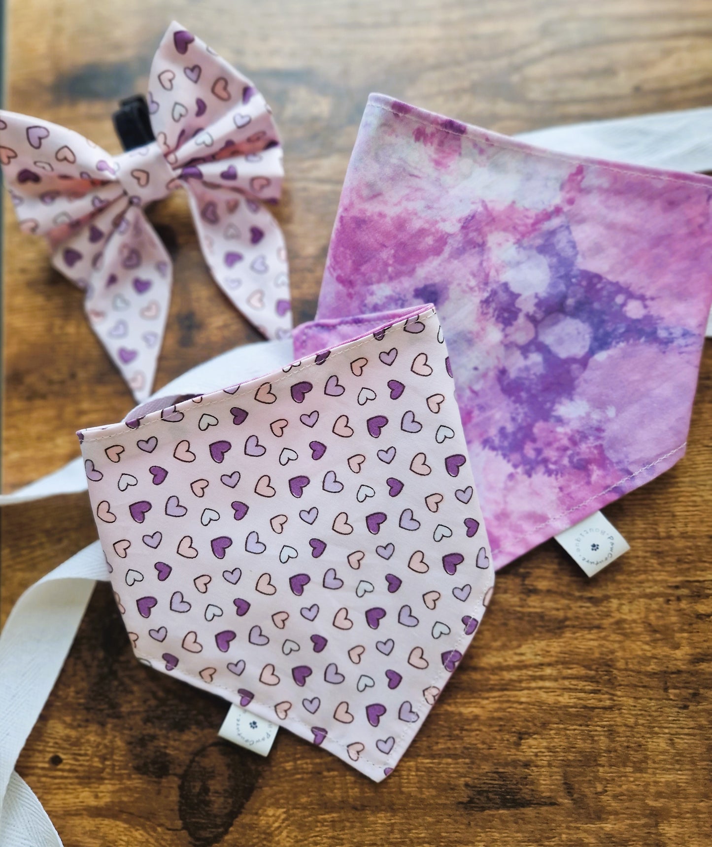 Lavender Love & Purple Cloud Reversible Bandana