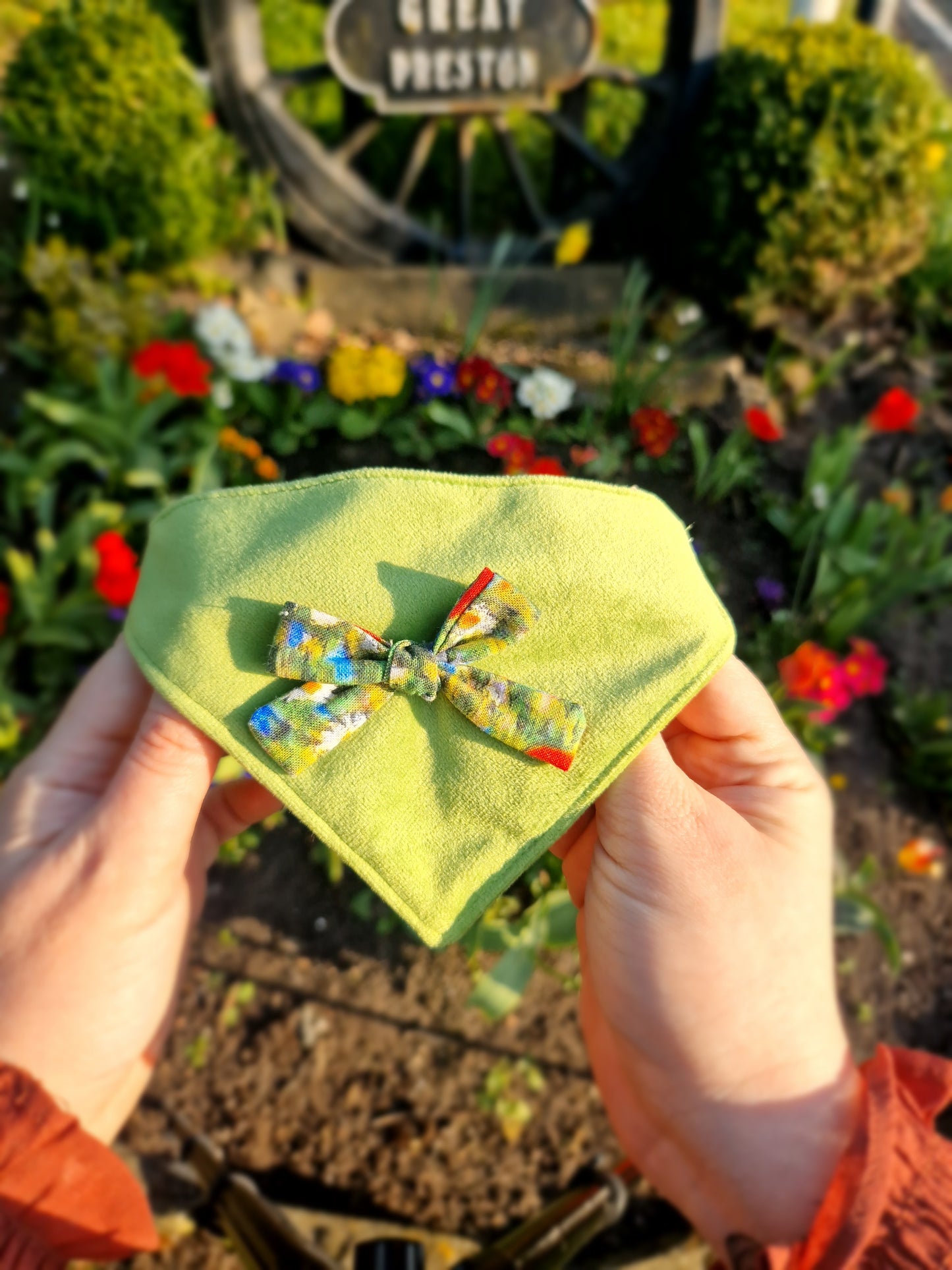 Lime kenzie Bloom Bandana