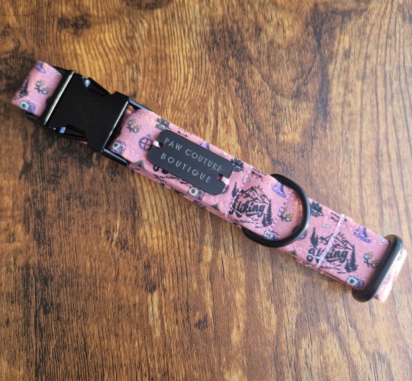 Hike in Pink Dog Collar